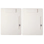 2pcs Leather Clipboard Conference File Holder Hotel Menu Pad Durable Board Clip - Cream V528-NOTE-CLIP-CREAM-2PCS-385121