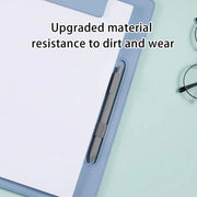 2pcs Leather Clipboard Conference File Holder Hotel Menu Pad Durable Board Clip - Cream V528-NOTE-CLIP-CREAM-2PCS-385121
