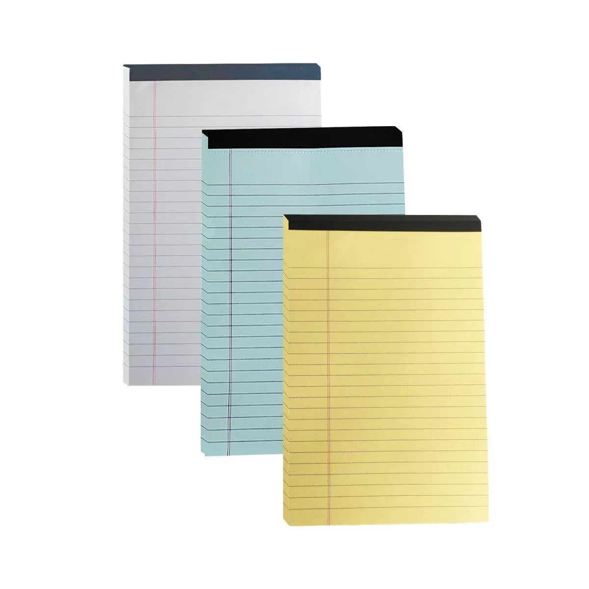 4PCS Tearable Lined Notepad Simple Design Colourful Memo Pad Notebook - Blue V528-NOTE-PAD-4PCS-BLUE-805746