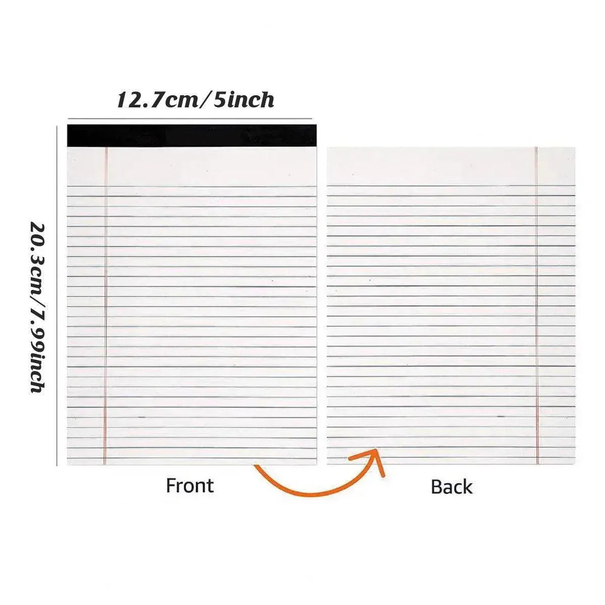 4PCS Tearable Lined Notepad Simple Design Colourful Memo Pad Notebook - Blue V528-NOTE-PAD-4PCS-BLUE-805746