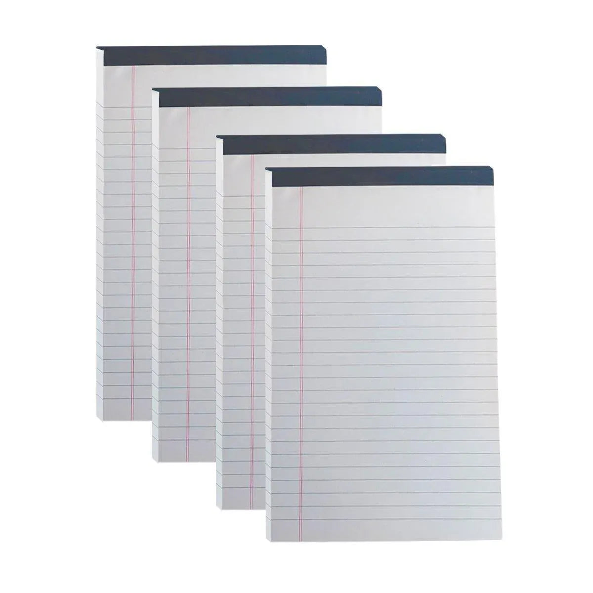 4PCS Tearable Lined Notepad Simple Design Colourful Memo Pad Notebook - White V528-NOTE-PAD-4PCS-WHITE-175471