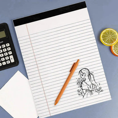 4PCS Tearable Lined Notepad Simple Design Colourful Memo Pad Notebook - White V528-NOTE-PAD-4PCS-WHITE-175471