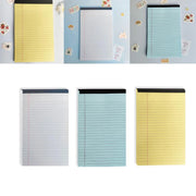 4PCS Tearable Lined Notepad Simple Design Colourful Memo Pad Notebook - White V528-NOTE-PAD-4PCS-WHITE-175471