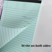 4PCS Tearable Lined Notepad Simple Design Colourful Memo Pad Notebook - Yellow V528-NOTE-PAD-4PCS-YELLOW-864144