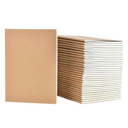 20pcs A5 Notebook Workbook Kraft Paper Notepad for School Office Writing Use V528-NOTEBOOK-A5-20PCS-526088