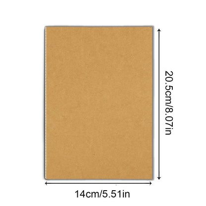 20pcs A5 Notebook Workbook Kraft Paper Notepad for School Office Writing Use V528-NOTEBOOK-A5-20PCS-526088