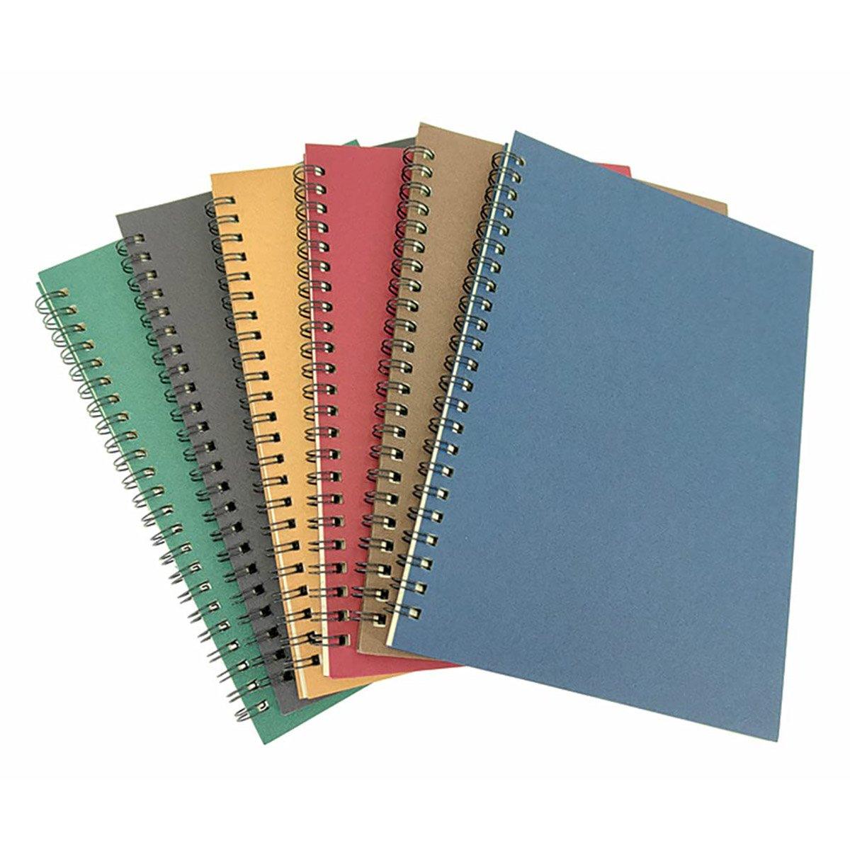6pcs A5 Spiral Notebook Homework Exercise Book Durable Notepad for School Office V528-NOTEBOOK-SPIRAL-744307