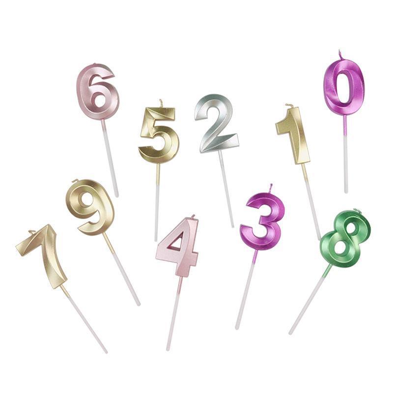 Classic Number Candles Individually Packed With Stand Birthday Make Up Ur Number Rose Gold - Number 7 V528-NUMBER7-COLOUR-ROSEGOLD83773