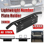 24inch Bull Bar Front Bumper License Number Plate Mount Bracket Led Light Holder V528-NUMBERPLATE-355053