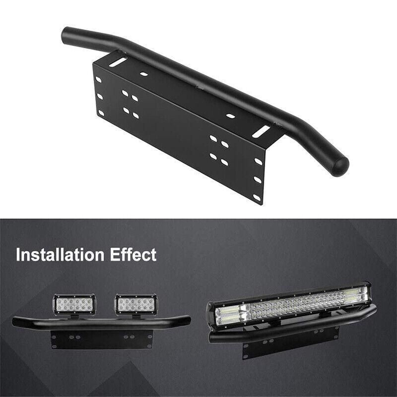 24inch Bull Bar Front Bumper License Number Plate Mount Bracket Led Light Holder V528-NUMBERPLATE-355053