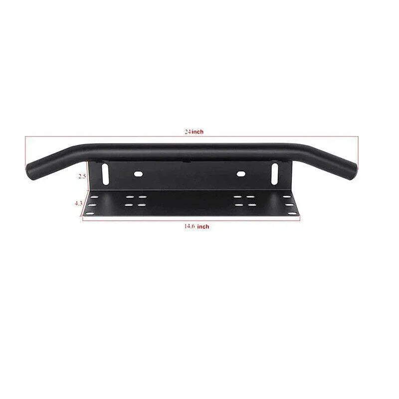 24inch Bull Bar Front Bumper License Number Plate Mount Bracket Led Light Holder V528-NUMBERPLATE-355053
