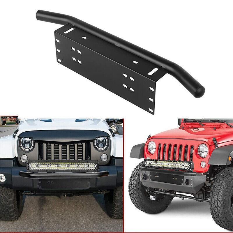 24inch Bull Bar Front Bumper License Number Plate Mount Bracket Led Light Holder V528-NUMBERPLATE-355053