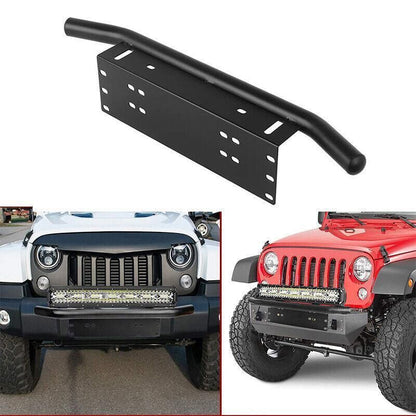 24inch Bull Bar Front Bumper License Number Plate Mount Bracket Led Light Holder V528-NUMBERPLATE-355053