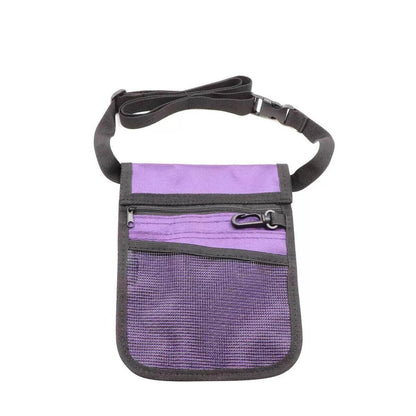 Nurse Pouch Waist Bag Medical Tool Organizer Pocket Belt with Keyring - Navy Blue V528-NURSEBAG-NAVY-745755