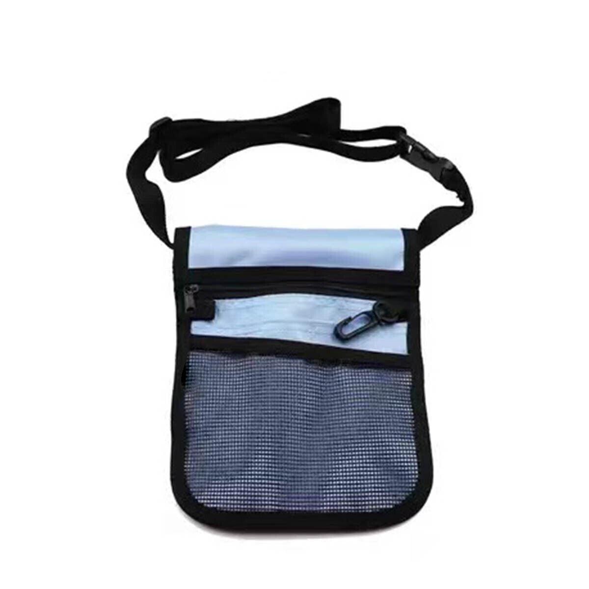Nurse Pouch Waist Bag Medical Tool Organizer Pocket Belt with Keyring - Navy Blue V528-NURSEBAG-NAVY-745755