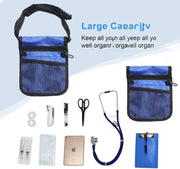 Nurse Pouch Waist Bag Medical Tool Organizer Pocket Belt with Keyring - Purple V528-NURSEBAG-PURPLE-277680