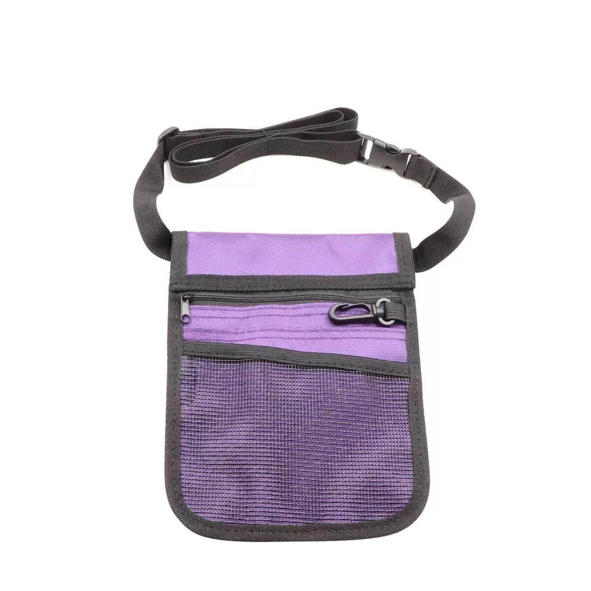 Nurse Pouch Waist Bag Medical Tool Organizer Pocket Belt with Keyring - Purple V528-NURSEBAG-PURPLE-277680