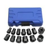 13 Piece Impact Bolt Nut Remover Set Extractor Socket Tool for Stripped Nuts Bolt V528-NUT-REMOVAL-13PCS-946435