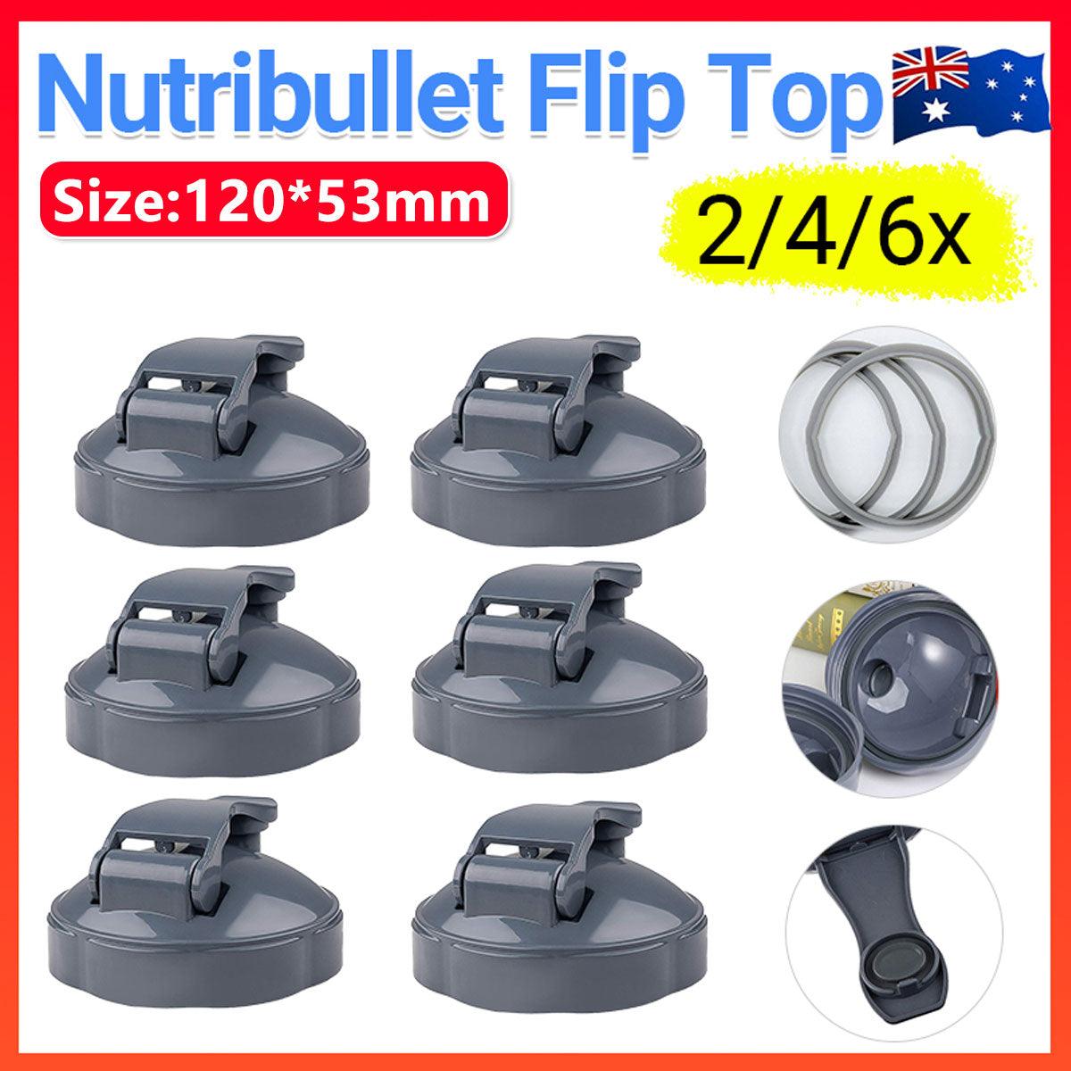 2-6X For Nutribullet Flip Top Fresh Lid - All 600 & 900 Model Nutri Cups Au - 2PCS V528-NUTRIBULLETFLIPTOP-2PCS-148758