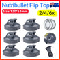 2-6X For Nutribullet Flip Top Fresh Lid - All 600 & 900 Model Nutri Cups Au - 2PCS V528-NUTRIBULLETFLIPTOP-2PCS-148758