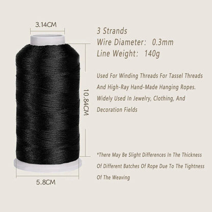 2pcs Strong Nylon Tower Line with Tassel Anti Drop Durable Outdoor Use Rope V528-NYLON-WIRE-2PCS-368459