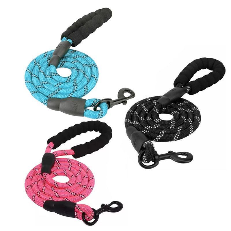 Nylon Training Dog Leash Heavy Duty Pet Products Strong Rope Recall Lead Leashes - Black V528-NYLONTRAINING-BLACK-651372