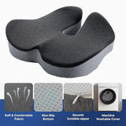 Slow Rebound Memory Foam Seat Cushion Office Chair Pad for Sedentary Hip Support V528-O-SHAPED-PAD-GREY-237042