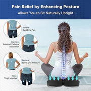 Slow Rebound Memory Foam Seat Cushion Office Chair Pad for Sedentary Hip Support V528-O-SHAPED-PAD-GREY-237042