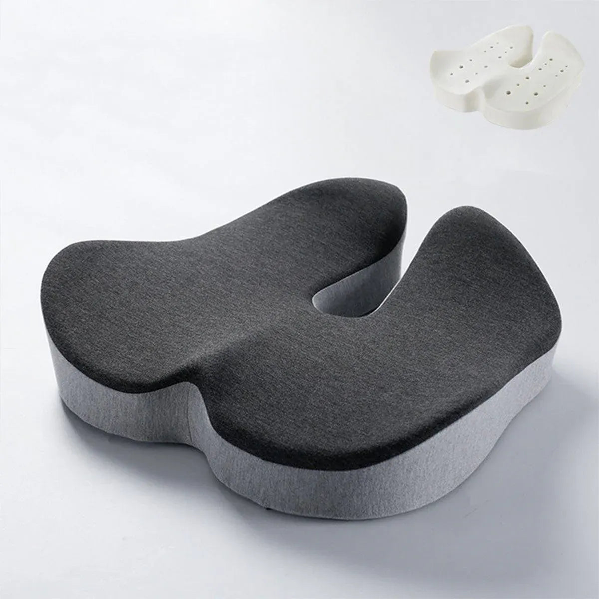 Slow Rebound Memory Foam Seat Cushion Office Chair Pad for Sedentary Hip Support V528-O-SHAPED-PAD-GREY-237042
