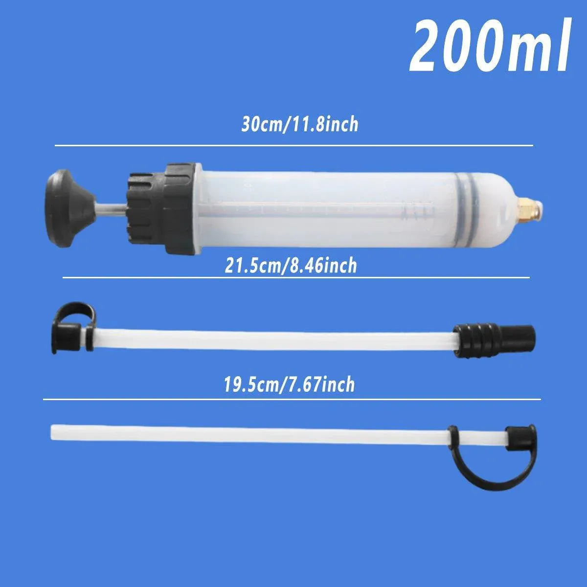 Manual Needle and Barrel Suction Oil Change Tool Pump for Brake Oil Filler - 200cc V528-OIL-CHANGE-TOOL-200CC-429561