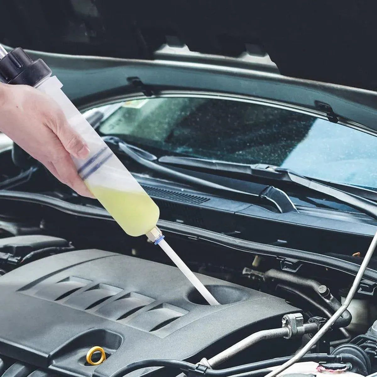 Manual Needle and Barrel Suction Oil Change Tool Pump for Brake Oil Filler - 200cc V528-OIL-CHANGE-TOOL-200CC-429561