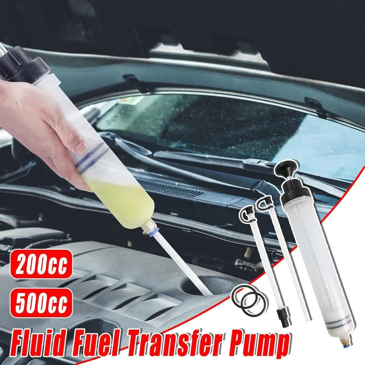 Manual Needle and Barrel Suction Oil Change Tool Pump for Brake Oil Filler - 500cc V528-OIL-CHANGE-TOOL-500CC-726536