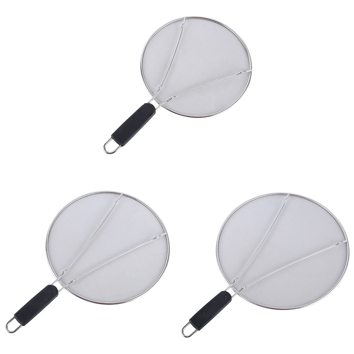 Stainless Steel Mesh Cover Anti Scald Filter Screen Anti Splash Lid For Kitchen - 29cm