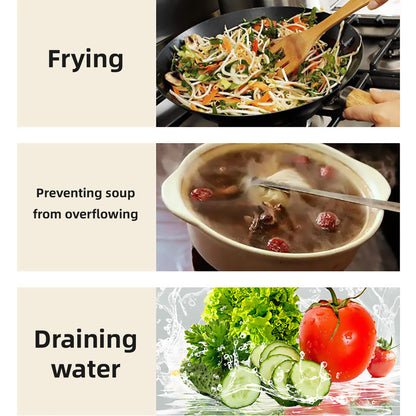Stainless Steel Mesh Cover Anti Scald Filter Screen Anti Splash Lid For Kitchen - 33cm V528-OIL-COVER-33-469335