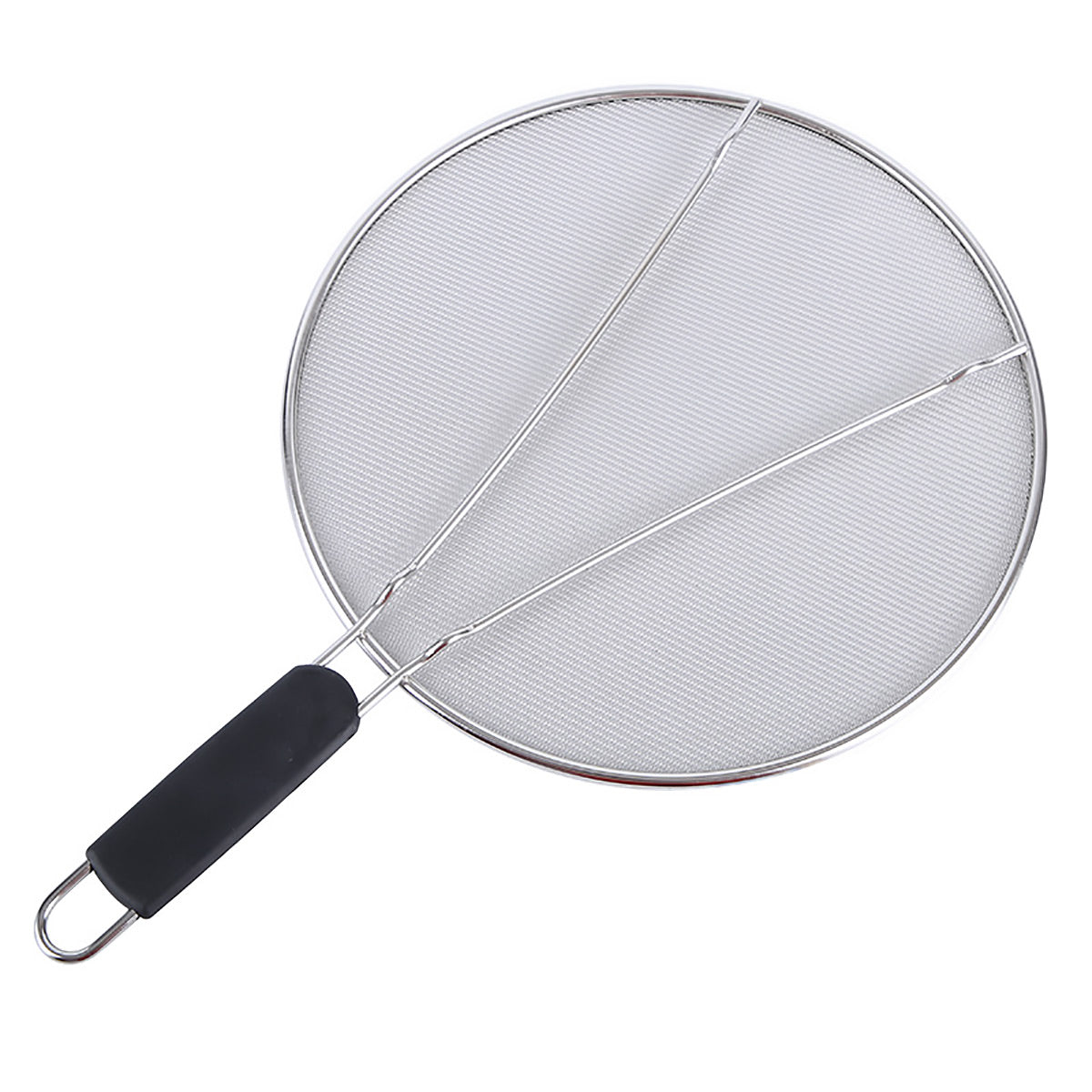 Stainless Steel Mesh Cover Anti Scald Filter Screen Anti Splash Lid For Kitchen - 33cm V528-OIL-COVER-33-469335