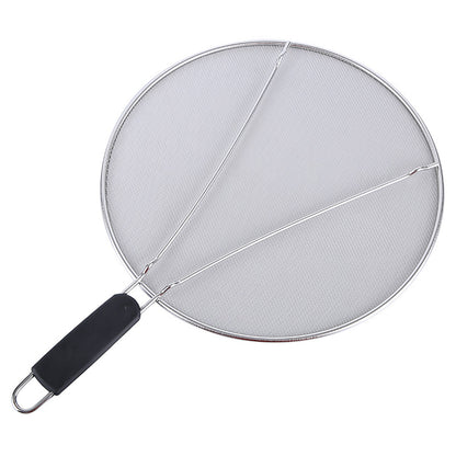 Stainless Steel Mesh Cover Anti Scald Filter Screen Anti Splash Lid For Kitchen - 33cm V528-OIL-COVER-33-469335