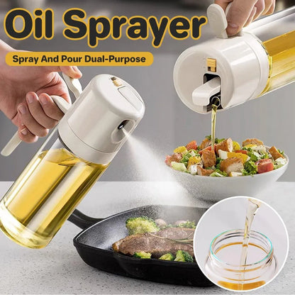 2 in1 Olive Oil Sprayer Dispenser Cooking Baking BBQ Spray Bottle Kitchen Tool V528-OILCAN-1PC-994817