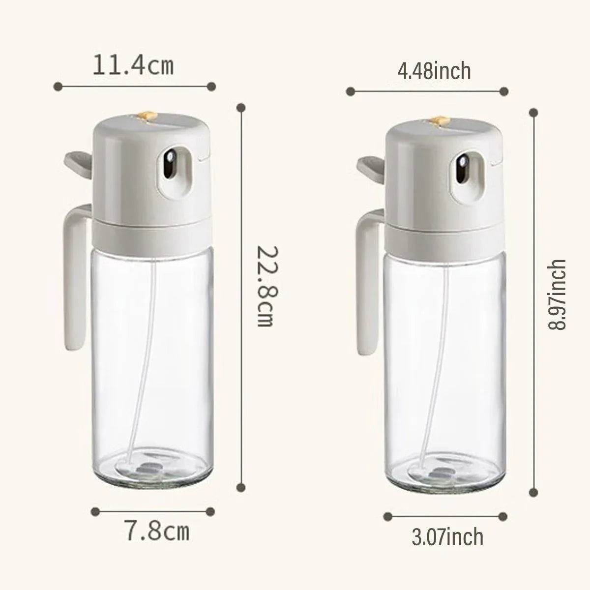 2 in1 Olive Oil Sprayer Dispenser Cooking Baking BBQ Spray Bottle Kitchen Tool V528-OILCAN-1PC-994817