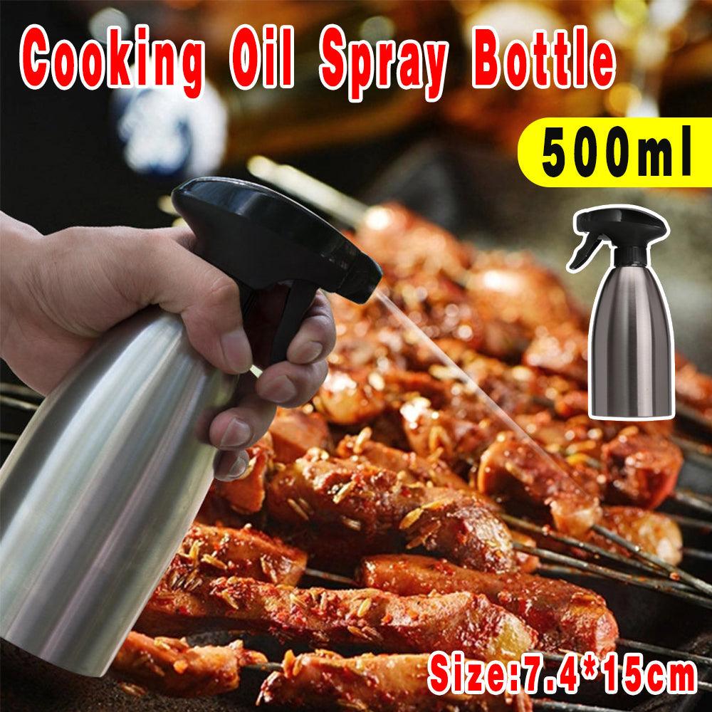 500ml Stainless Steel Cooking Oil Spray Bottle for BBQ and Kitchen Use V528-OILSPRAYCAN-641542