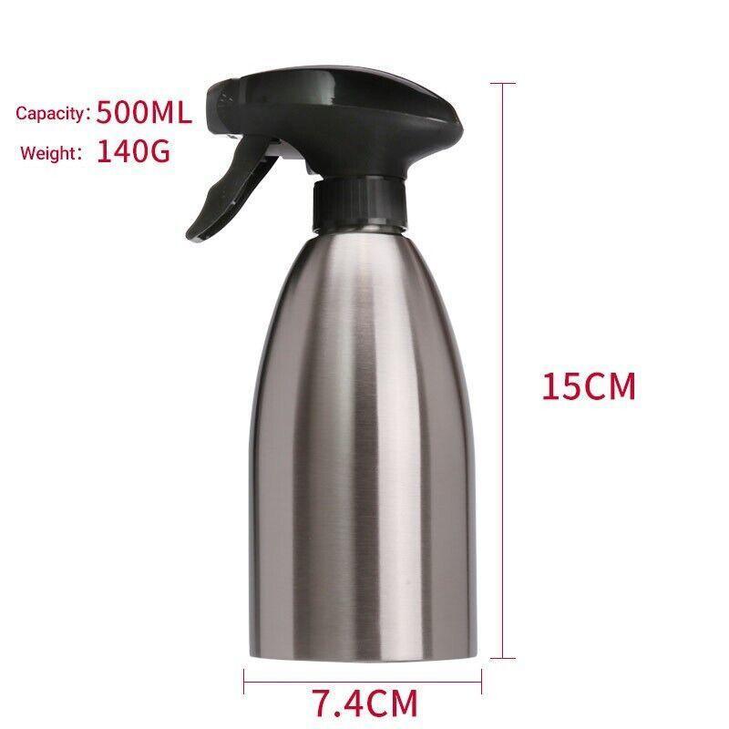 500ml Stainless Steel Cooking Oil Spray Bottle for BBQ and Kitchen Use V528-OILSPRAYCAN-641542