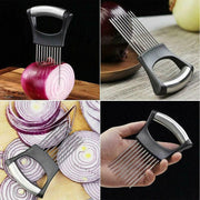 Food Slice Assistant Onion Slicer Cutter Fish Meat Potato Vegetable Holder Tool V528-ONIONCHA-6443141