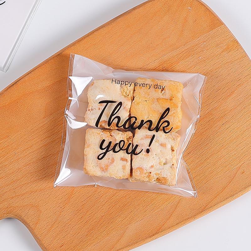 500 Pack Self Adhesive Cookie Packaging Bags Vibrant Designs OPP Material - Happy Everyday 14*14*3cm V528-OPP-500PCS-KLMYT-14-14-3-452238