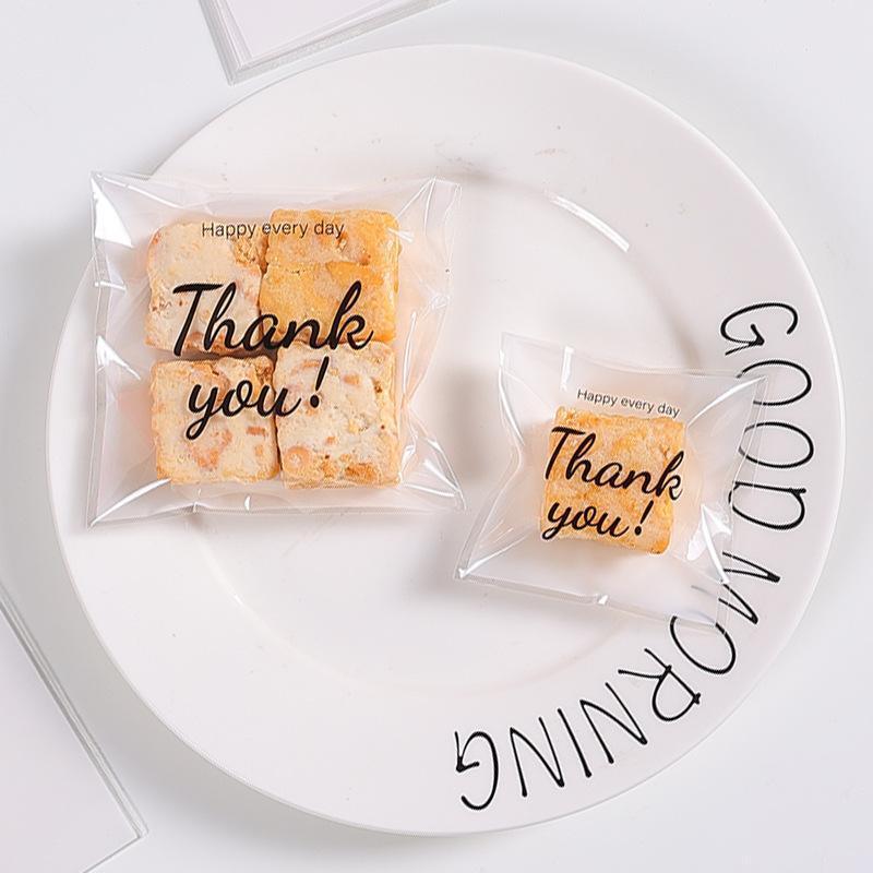 500 Pack Self Adhesive Cookie Packaging Bags Vibrant Designs OPP Material - Happy Everyday 14*14*3cm V528-OPP-500PCS-KLMYT-14-14-3-452238