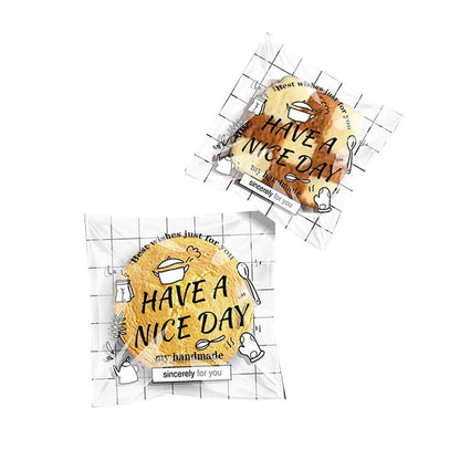 500 Pack Self Adhesive Cookie Packaging Bags Vibrant Designs OPP Material - Happy Everyday 14*14*3cm V528-OPP-500PCS-KLMYT-14-14-3-452238