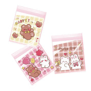 500 Pack Self Adhesive Cookie Packaging Bags Vibrant Designs OPP Material - Happy Everyday 14*14*3cm V528-OPP-500PCS-KLMYT-14-14-3-452238
