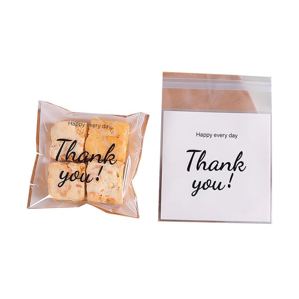 500 Pack Self Adhesive Cookie Packaging Bags Vibrant Designs OPP Material - Have a nice day 10*10*3cm V528-OPP-500PCS-MHDYT-10-10-3-666884