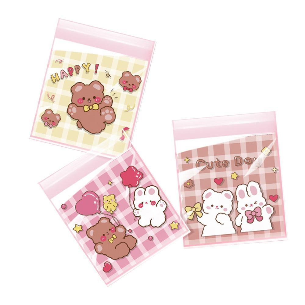 500 Pack Self Adhesive Cookie Packaging Bags Vibrant Designs OPP Material - Have a nice day 10*10*3cm V528-OPP-500PCS-MHDYT-10-10-3-666884