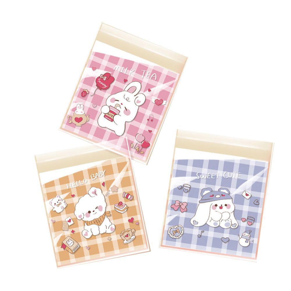 500 Pack Self Adhesive Cookie Packaging Bags Vibrant Designs OPP Material - Have a nice day 10*10*3cm V528-OPP-500PCS-MHDYT-10-10-3-666884