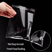 100Pcs Self-Adhesive Clear Opp Cellophane Bags with Air Hole - 6*6+2cm V528-OPP-5S-6-62-100PCS-237883