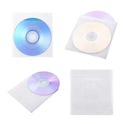 100X Premium Color Mixing CD DVD Double Sided Plastic Sleeves Holds 2 discs Storage Bag V528-OPTICAL-DISK-HOLDER-100PCS-359886